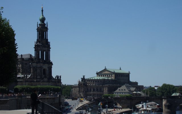 Drážďany - Brühlovy terasy a saská státní opera Semperoper